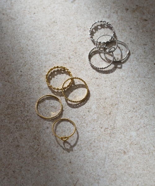 collex（コレックス）の「【Ljud/ユード】4連ノットリング（リング・レディース・シルバー/ゴールド・フリー）」の8枚目の写真
