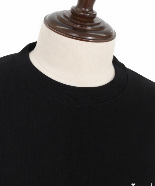 1minute 1second(ワンミニットワンセカンド)の「mlt5440-9oz USA cotton long sleeve cut&sewn with cursive embroidery ロングスリーブTシャツ(1M25F340)(Tシャツ/カットソー・メンズ・ホワイト/ホワイト×レッド/ブラック・S/M/L/XL)」の20枚目の写真