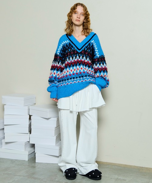 Flared Skirt Layered Sweatpants / フレアスカートレイヤースウェット