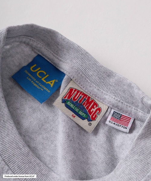 UCLA（ユーシーエルエー）の「【75】【UCLA/ユーシーエルエー】×【NUTMEG/ナツメグ】ダブルネーム ヘビーウェイト グラフィック ロングスリーブTシャツ（Tシャツ/カットソー・メンズ・ブラック/グレー/ホワイト/ネイビー・M/L/XL）」の6枚目の写真