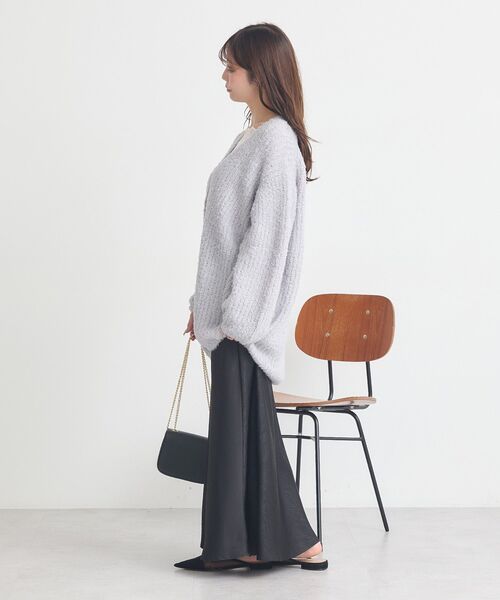 earth music&ecology（アースミュージックアンドエコロジー）の「【吸湿発熱/前後2WAY】あったかフェミニンインナー（2wayネック）（Tシャツ/カットソー・レディース・ライトグレー/ブラック/オフホワイト/ホワイト系その他2・S/M）」の22枚目の写真