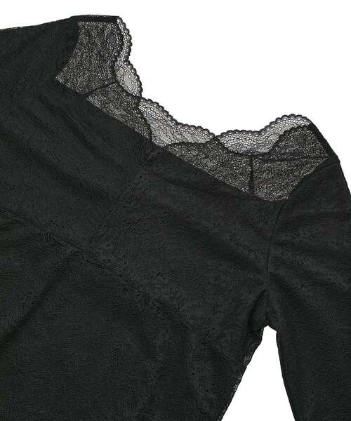 earth music&ecology（アースミュージックアンドエコロジー）の「【吸湿発熱/前後2WAY】あったかフェミニンインナー（2wayネック）（Tシャツ/カットソー・レディース・ライトグレー/ブラック/オフホワイト/ホワイト系その他2・S/M）」の17枚目の写真