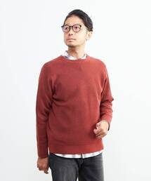 MEN'S MELROSE | ラムウールライクプレーティングクルーネックニット(ニット/セーター)