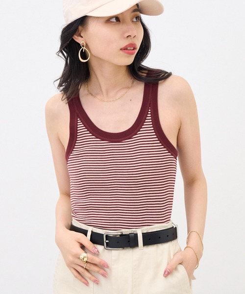 MILLER(ミラー)の「【Robert P. Miller】カップ付き リブUSタンク RM224-2040(タンクトップ・レディース・アイボリー/その他5/その他3/その他2/イエロー/ネイビー/レッド/ブラウン/グリーン/レッド系その他2/ブルー/その他4/その他6/ブラック/ライトグレー/マルチ・FREE)」の14枚目の写真