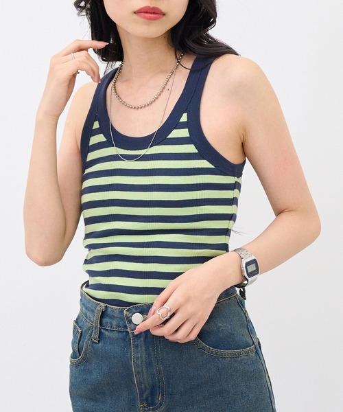 MILLER(ミラー)の「【Robert P. Miller】カップ付き リブUSタンク RM224-2040(タンクトップ・レディース・アイボリー/その他5/その他3/その他2/イエロー/ネイビー/レッド/ブラウン/グリーン/レッド系その他2/ブルー/その他4/その他6/ブラック/ライトグレー/マルチ・FREE)」の15枚目の写真