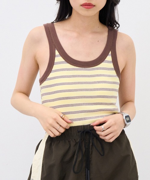 MILLER(ミラー)の「【Robert P. Miller】カップ付き リブUSタンク RM224-2040(タンクトップ・レディース・アイボリー/その他5/その他3/その他2/イエロー/ネイビー/レッド/ブラウン/グリーン/レッド系その他2/ブルー/その他4/その他6/ブラック/ライトグレー/マルチ・FREE)」の9枚目の写真