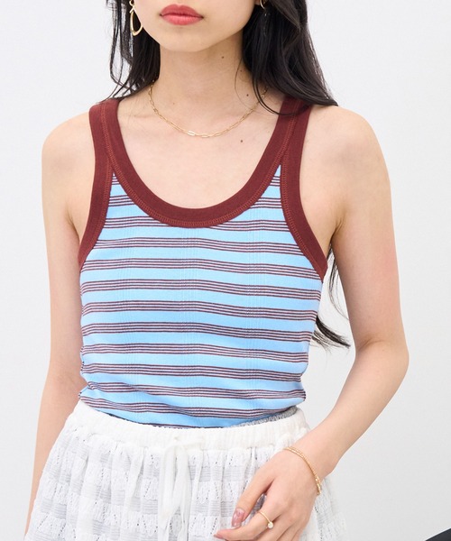 MILLER(ミラー)の「【Robert P. Miller】カップ付き リブUSタンク RM224-2040(タンクトップ・レディース・アイボリー/その他5/その他3/その他2/イエロー/ネイビー/レッド/ブラウン/グリーン/レッド系その他2/ブルー/その他4/その他6/ブラック/ライトグレー/マルチ・FREE)」の8枚目の写真