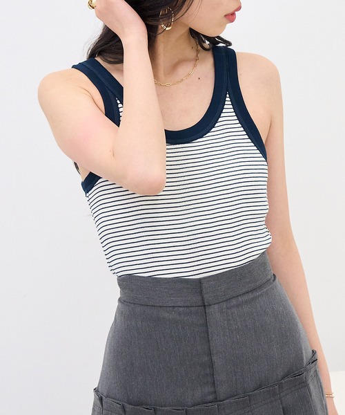MILLER(ミラー)の「【Robert P. Miller】カップ付き リブUSタンク RM224-2040(タンクトップ・レディース・アイボリー/その他5/その他3/その他2/イエロー/ネイビー/レッド/ブラウン/グリーン/レッド系その他2/ブルー/その他4/その他6/ブラック/ライトグレー/マルチ・FREE)」の20枚目の写真