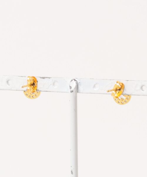 Burner（バーナー）の「【Cr+ov（クローヴ）】ラウンドストーン スタッドピアス oku-pierce-1-4（ピアス（両耳用）・メンズ・シルバー/ゴールド・FREE）」の3枚目の写真
