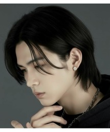 Burner | 【Cr+ov（クローヴ）】ラウンドストーン スタッドピアス oku-pierce-1-4(ピアス（両耳用）)