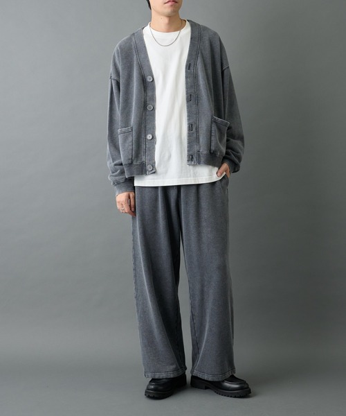 COLONY 2139(コロニートゥーワンスリーナイン)の「パウダー加工スウェットワイドパンツ(スウェットパンツ・メンズ・グレー/バーガンディー/ブラック・LARGE/MEDIUM)」の11枚目の写真