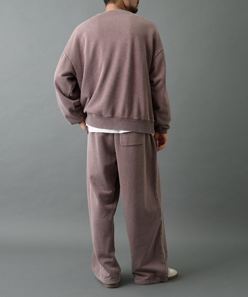 COLONY 2139(コロニートゥーワンスリーナイン)の「パウダー加工スウェットワイドパンツ(スウェットパンツ・メンズ・グレー/バーガンディー/ブラック・LARGE/MEDIUM)」の21枚目の写真