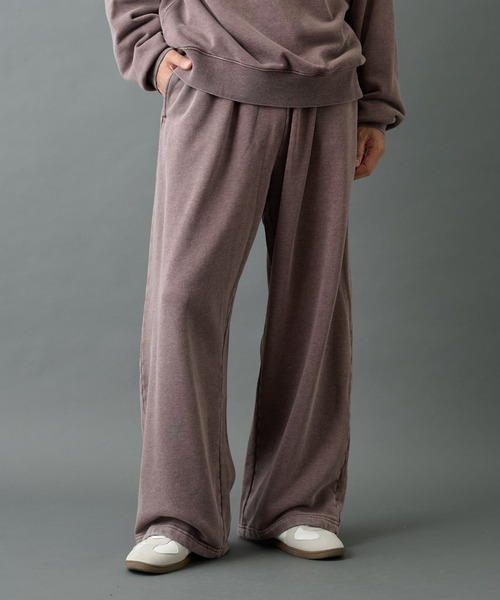 COLONY 2139(コロニートゥーワンスリーナイン)の「パウダー加工スウェットワイドパンツ(スウェットパンツ・メンズ・グレー/バーガンディー/ブラック・LARGE/MEDIUM)」の7枚目の写真