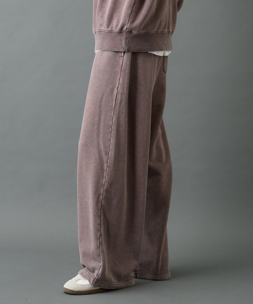 COLONY 2139(コロニートゥーワンスリーナイン)の「パウダー加工スウェットワイドパンツ(スウェットパンツ・メンズ・グレー/バーガンディー/ブラック・LARGE/MEDIUM)」の8枚目の写真