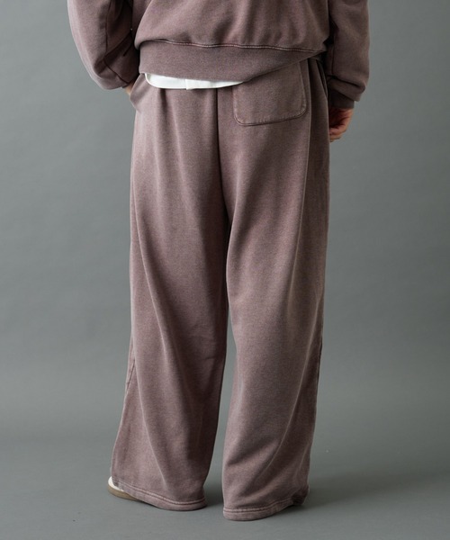 COLONY 2139(コロニートゥーワンスリーナイン)の「パウダー加工スウェットワイドパンツ(スウェットパンツ・メンズ・グレー/バーガンディー/ブラック・LARGE/MEDIUM)」の9枚目の写真