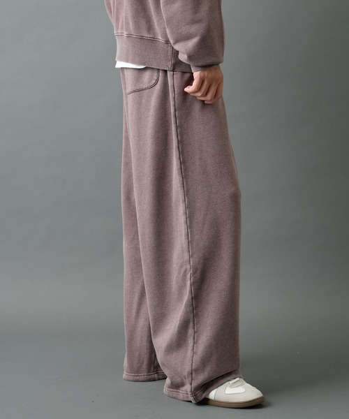 COLONY 2139(コロニートゥーワンスリーナイン)の「パウダー加工スウェットワイドパンツ(スウェットパンツ・メンズ・グレー/バーガンディー/ブラック・LARGE/MEDIUM)」の10枚目の写真