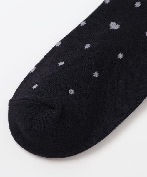 BeBe（ベベ）の「ハートドットニーハイソックス(15~24cm)（ソックス/靴下・キッズ・レッド系その他2/ブラック系その他・17.0cm/21.0cm/19.0cm/24.0cm）」の4枚目の写真
