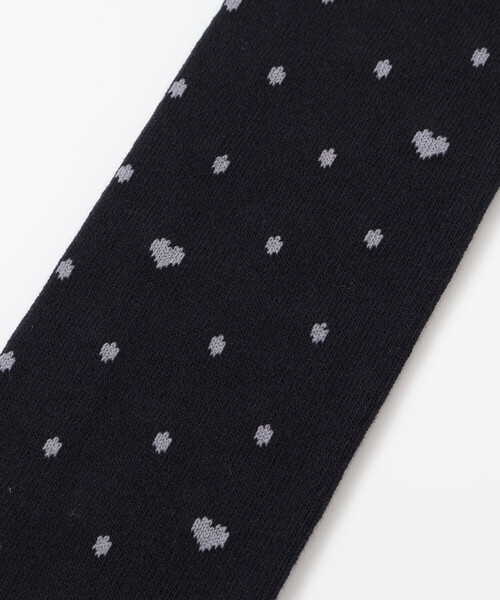 BeBe（ベベ）の「ハートドットニーハイソックス(15~24cm)（ソックス/靴下・キッズ・レッド系その他2/ブラック系その他・17.0cm/21.0cm/19.0cm/24.0cm）」の5枚目の写真