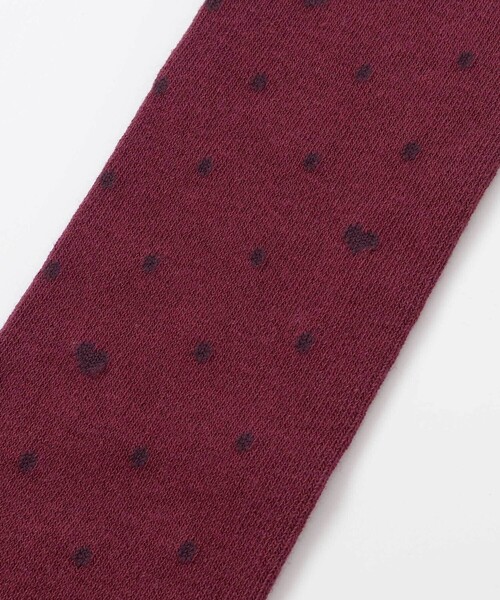 BeBe（ベベ）の「ハートドットニーハイソックス(15~24cm)（ソックス/靴下・キッズ・レッド系その他2/ブラック系その他・17.0cm/21.0cm/19.0cm/24.0cm）」の7枚目の写真