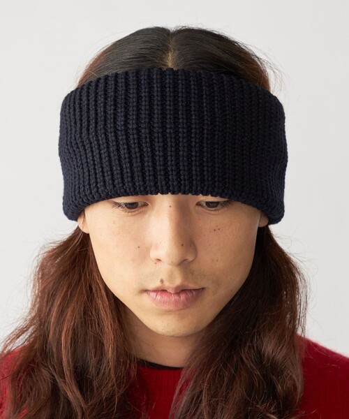 SHIPS(シップス)の「【WEB限定】SHIPS:〈手洗い可能〉2WAY ヘア&ネック ニットバンド(ニットキャップ/ビーニー・メンズ・チャコールグレー/ブラック/キャメル/ネイビー・ONE SIZE)」の3枚目の写真