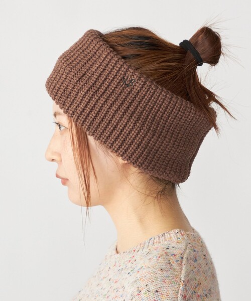 SHIPS(シップス)の「【WEB限定】SHIPS:〈手洗い可能〉2WAY ヘア&ネック ニットバンド(ニットキャップ/ビーニー・メンズ・チャコールグレー/ブラック/キャメル/ネイビー・ONE SIZE)」の4枚目の写真
