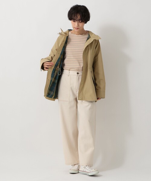 タータンチェック柄フード付きジャケット/Afternoon Tea Original