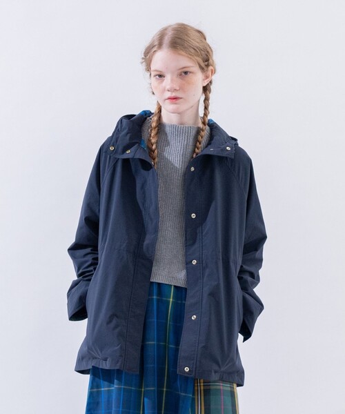 タータンチェック柄フード付きジャケット/Afternoon Tea Original