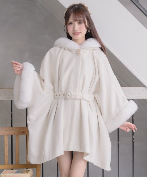 セール】ファーケープコート（その他アウター）｜couture BY ROJITA