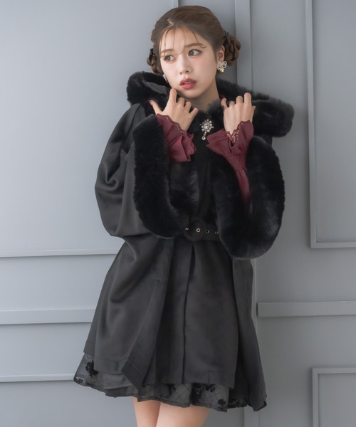 セール】ファーケープコート（その他アウター）｜couture BY ROJITA