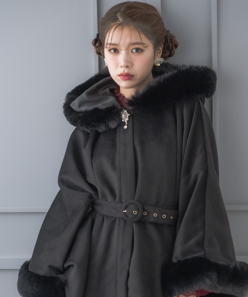 セール】ファーケープコート（その他アウター）｜couture BY ROJITA
