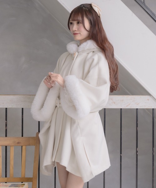 セール】ファーケープコート（その他アウター）｜couture BY ROJITA