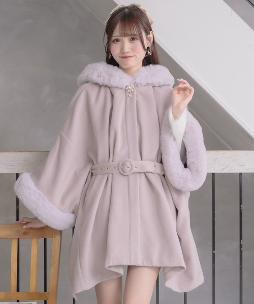 セール】ファーケープコート（その他アウター）｜couture BY ROJITA
