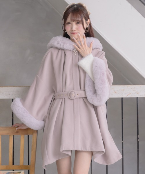 セール】ファーケープコート（その他アウター）｜couture BY ROJITA