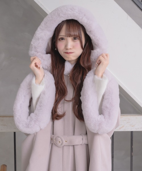セール】ファーケープコート（その他アウター）｜couture BY ROJITA