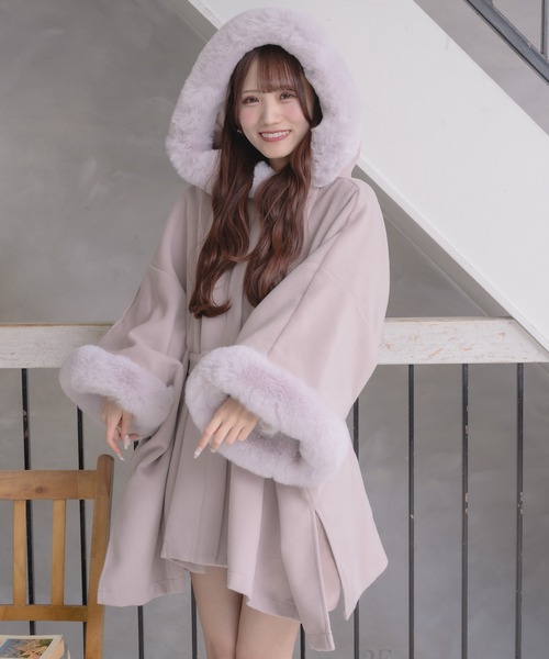 セール】ファーケープコート（その他アウター）｜couture BY ROJITA