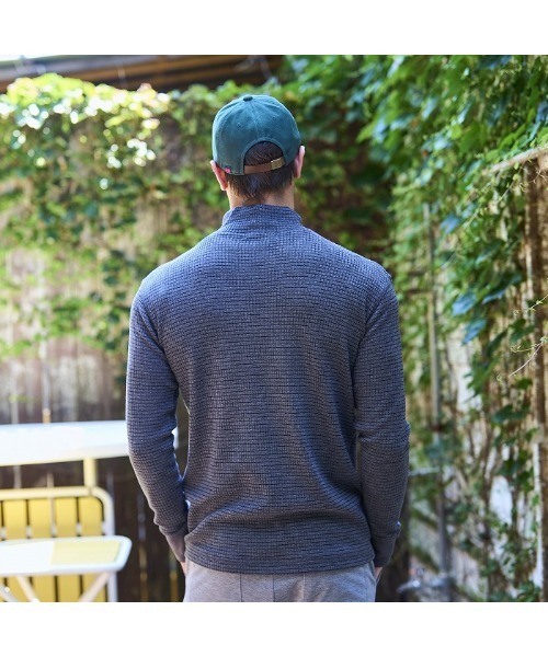 ROSASEN(ロサーセン)の「【Rosasen/GOLF】微起毛 ワッフル ハイネックインナー(その他トップス・メンズ・ネイビー/チャコール/オフホワイト・L/XL/M)」の5枚目の写真