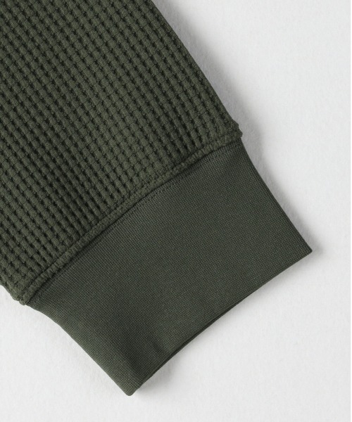 BACK NUMBER（バックナンバー）の「【BACK NUMBER】ドライタッチ ワッフル ヘンリー ロングスリーブTシャツ (ヘンリーネック/ワッフル/ドライタッチ/通気性/軽量/ロンT/長袖Tシャツ/ドローコード/リラックスシルエット/ビジネスカジュアル)（Tシャツ/カットソー・メンズ・ネイビー/オリーブ/ブラック・XL/L/M）」の7枚目の写真