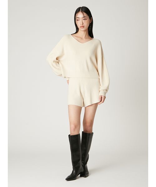 フレイアイディー　ウォッシャブルカシミヤシルクボートネックニット ウォッシャブルカシミヤシルクボートネックニット／ウォッシャブル