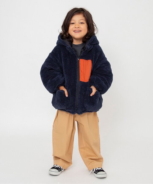 洗える/WEB限定】リバーシブルウォームブルゾン_ジュニア対応（ダウン