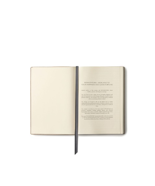 BONAVENTURA（ボナベンチュラ）の「レザーノートブック ノービレレザー（ステーショナリー・レディース・ライトピンク/ブラック/ブルー系その他/ベージュ系その他/ブラウン・FREE）」の9枚目の写真