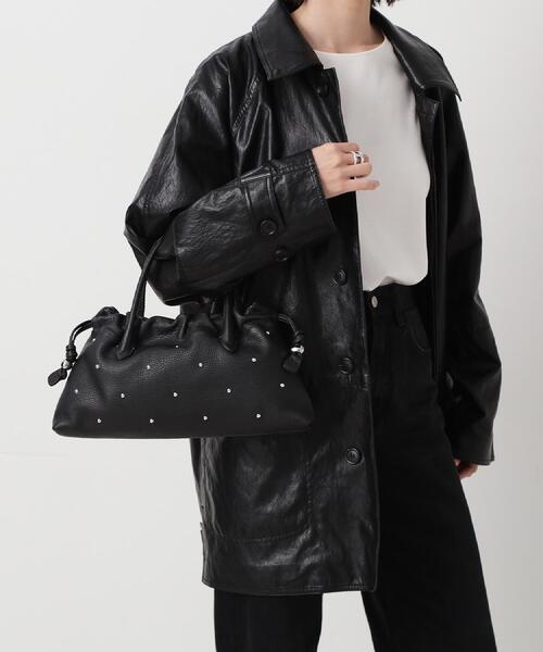 TOFF&LOADSTONE(トフアンドロードストーン)の「Chou chou Studs(シュシュ スタッズ)S(ハンドバッグ・レディース・ブラック/ホワイト系・00)」の10枚目の写真