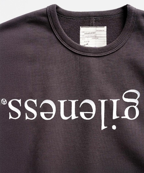 SHAREEF（シャリーフ）の「"fragileness" BIG SWEAT（スウェット・メンズ・グレー/ブラック/ブラウン・1/2）」の6枚目の写真