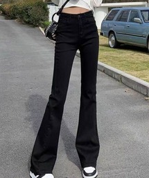 SallyLunn（サリーラン）の「裏起毛フレアパンツ（その他パンツ）」