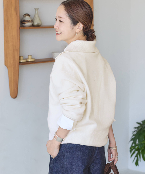 JOURNAL STANDARD(ジャーナルスタンダード)の「《追加2》MUSICオープンカラーカーディガン(カーディガン/ボレロ・レディース・チャコールグレー/ブラック/ホワイト/レッド/ブルー・FREE)」の16枚目の写真