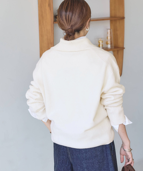 JOURNAL STANDARD(ジャーナルスタンダード)の「《追加2》MUSICオープンカラーカーディガン(カーディガン/ボレロ・レディース・チャコールグレー/ブラック/ホワイト/レッド/ブルー・FREE)」の17枚目の写真