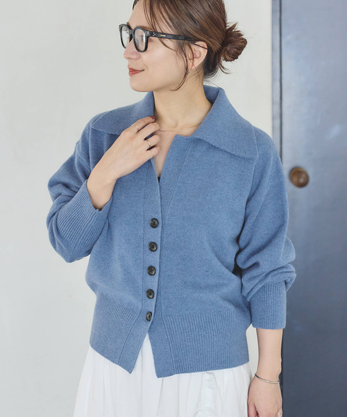 JOURNAL STANDARD(ジャーナルスタンダード)の「《追加2》MUSICオープンカラーカーディガン(カーディガン/ボレロ・レディース・チャコールグレー/ブラック/ホワイト/レッド/ブルー・FREE)」の21枚目の写真