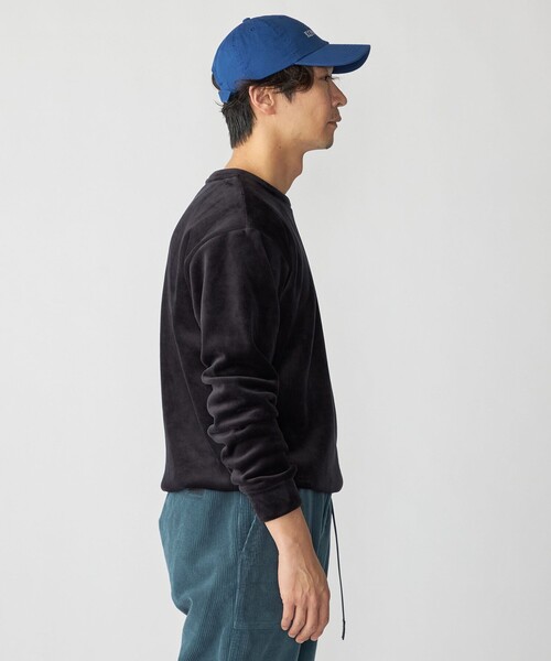 SHIPS(シップス)の「SHIPS: 〈手洗い可能〉ライト トリコット コーデュロイ クルーネック(スウェット・メンズ・ネイビー/グレー/ナチュラル・SMALL/MEDIUM/LARGE/X-LARGE)」の4枚目の写真