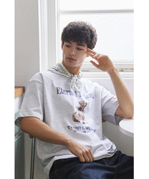 BER DE NOIR（ベールドノワール）の「イーターナルパピー 半袖Tシャツ（メランジホワイト）（Tシャツ/カットソー）」