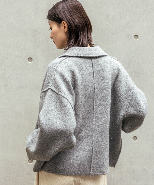 LAKOLE（ラコレ）の「襟付きZIPニットブルゾン / 588624（ブルゾン