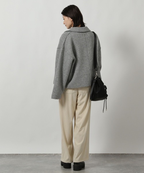 LAKOLE（ラコレ）の「襟付きZIPニットブルゾン / 588624（ブルゾン